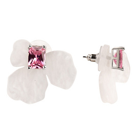 Серьги 503605370-2 ювелирный сплав Цветок