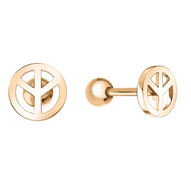 Пирсинг в ухо (трагус) 01-908730 золото Пацифик