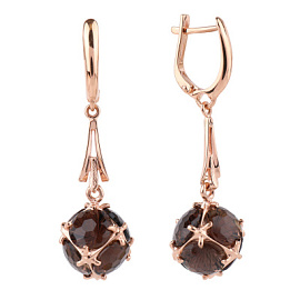 Серьги подвесные 3444-8 раух золото Шар