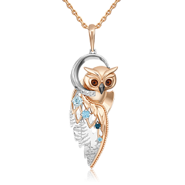 Подвеска 03-3316-00-201-1111 золото Сова