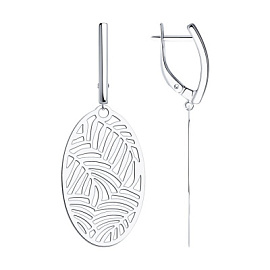 Серьги подвесные 94-121-01597-1 серебро