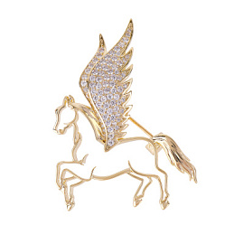 Брошь 3-5705-Y ювелирный сплав Пегас