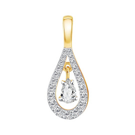 Подвеска 34-53-0127-01 золото Капля