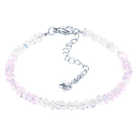 Браслет из бусин Б-Юкбр-2-с-17 серебро