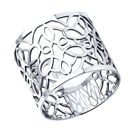 Кольцо 94012486 серебро